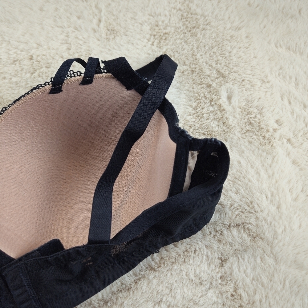 AdoreMe Black Patterned Bra 40C - Picture 7 of 9
